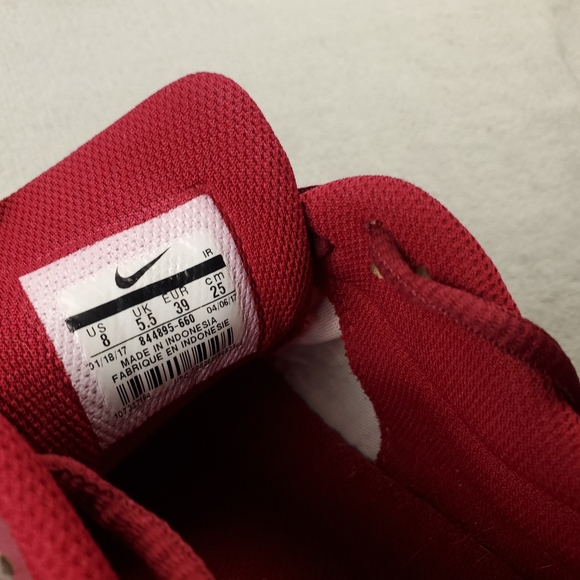 Nike Air Max Motion Womens 8 Gym Shoes Athletic Sneakers Burgundy Red 844895-660 - Picture 12 of 13